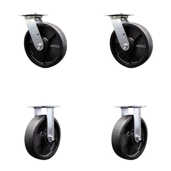 4441L1 FG4441L10000 Rubbermaid Platform Truck Replacement Caster Kit, 4PK